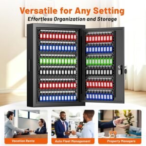Broynix 126-Position Wall-Mount Key Lock Box Product Introduction